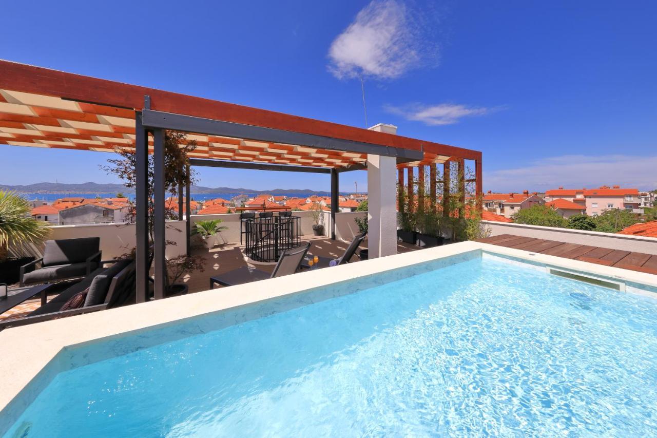 Penthouse Diem - Private Pool With Sea View Zadar Exterior photo
