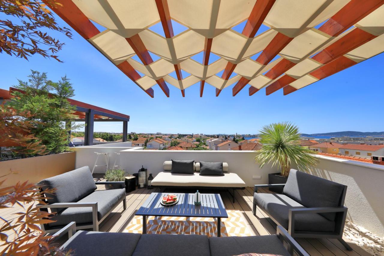 Penthouse Diem - Private Pool With Sea View Zadar Exterior photo