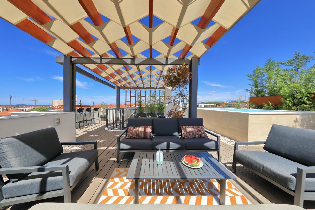 Penthouse Diem - Private Pool With Sea View Zadar Exterior photo