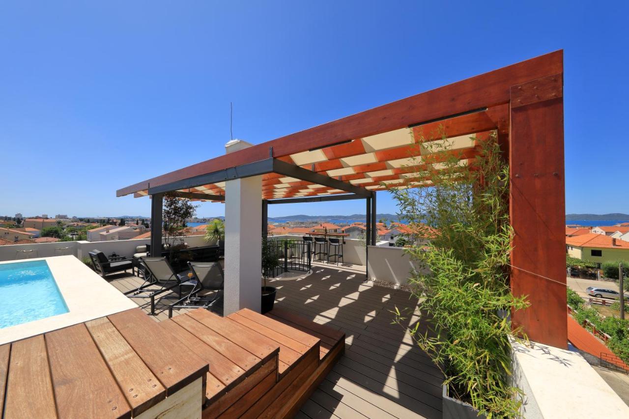 Penthouse Diem - Private Pool With Sea View Zadar Exterior photo